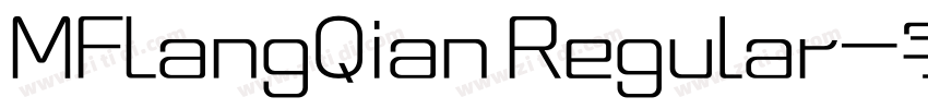 MFLangQian Regular字体转换